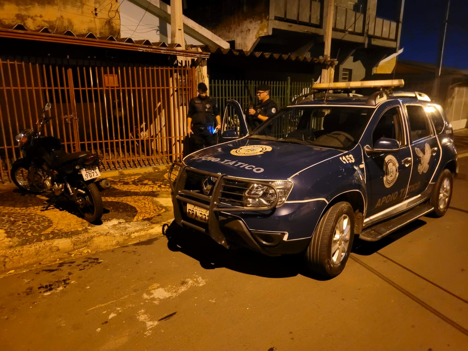 Apoio Tático apreende moto com sinais de identificação adulterados