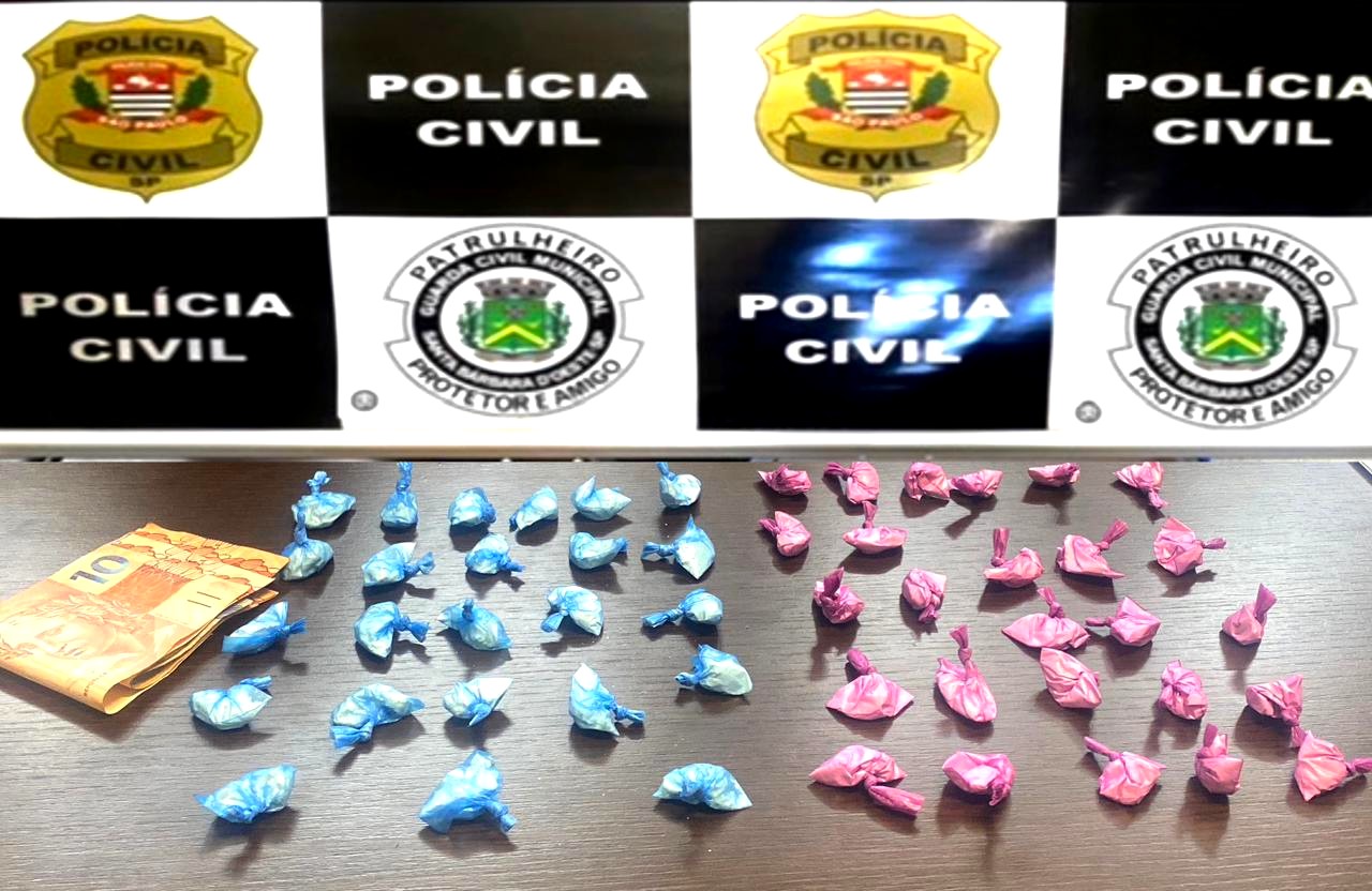 Polícia Civil e GCM prendem traficante perto de praça de lazer em Santa Bárbara