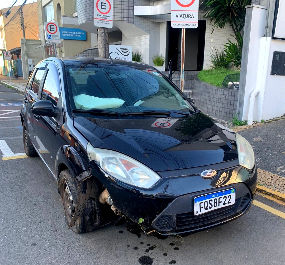 Trio é preso por receptação após bater carro furtado em Nova Odessa