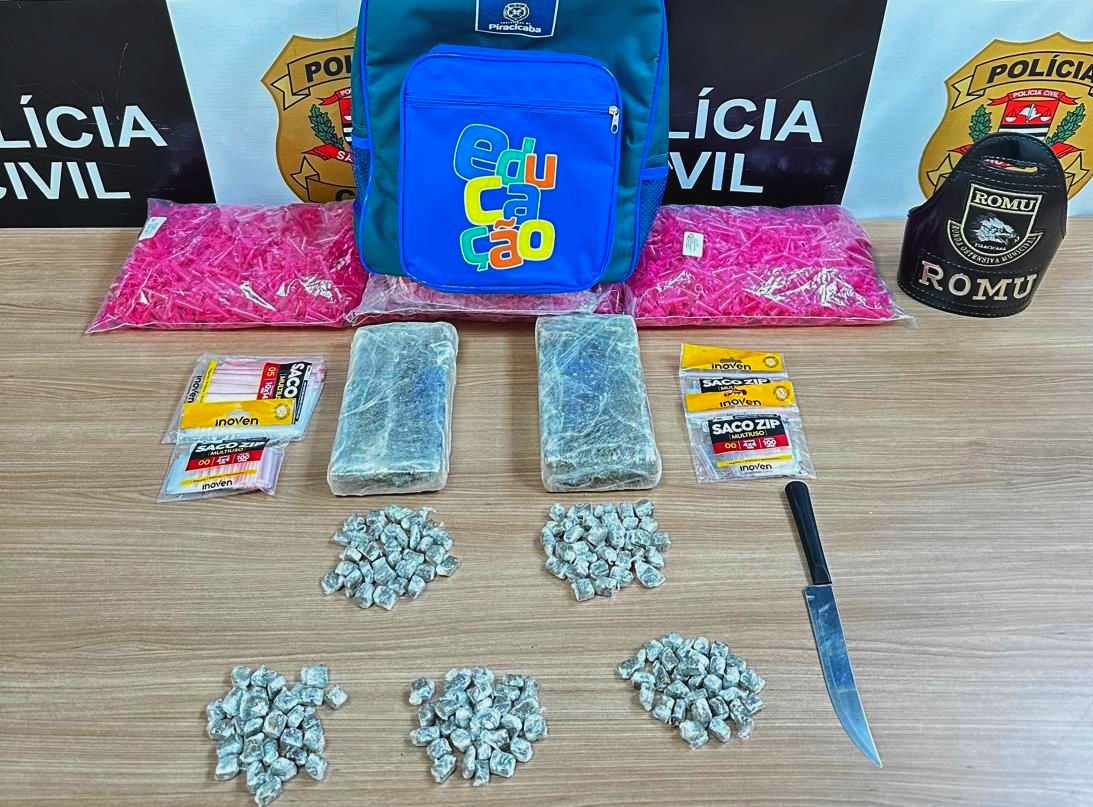 Dise de Piracicaba apreende bolsa com drogas no apartamento de um condomínio