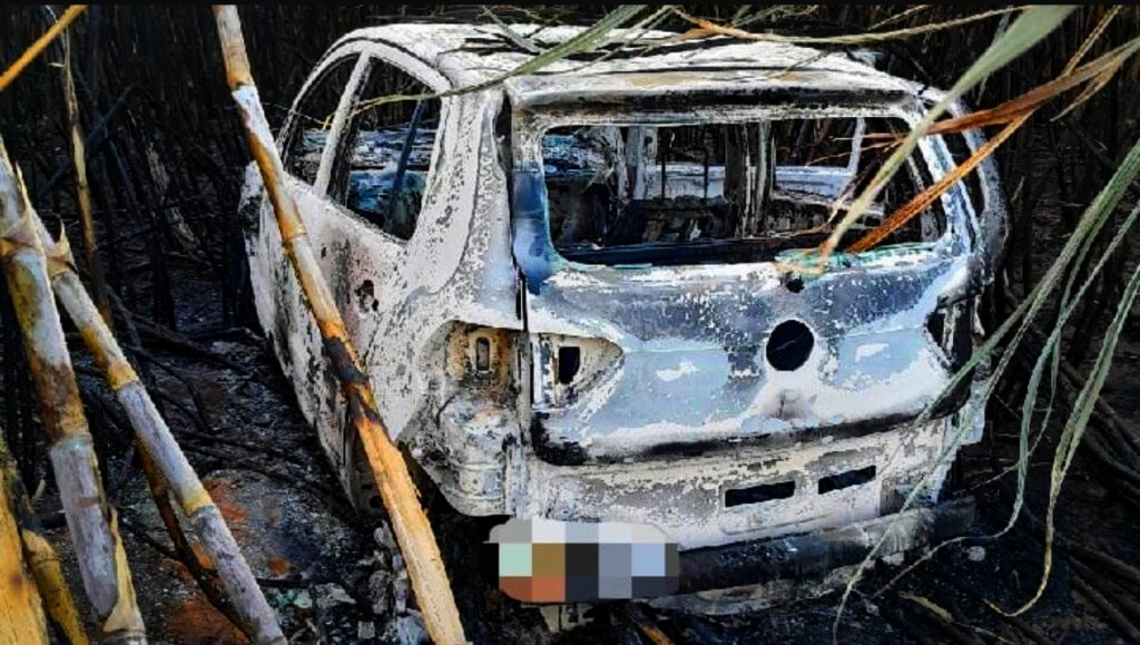 Carro furtado em Americana é encontrado carbonizado em Rio Claro